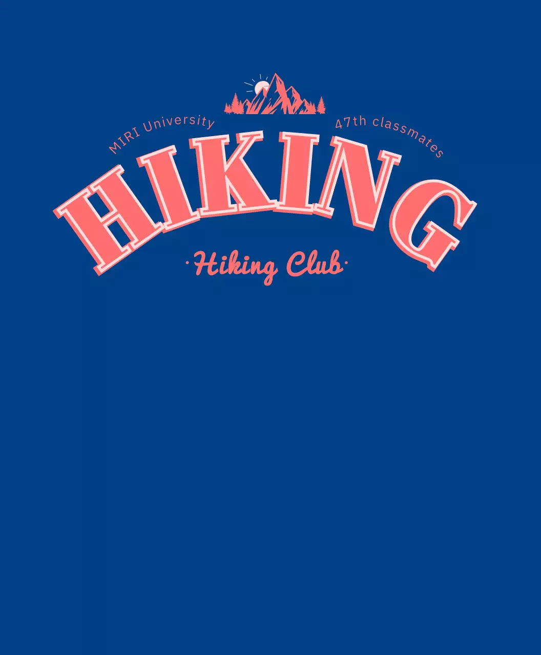 青 シンプル アウトドア ロゴ