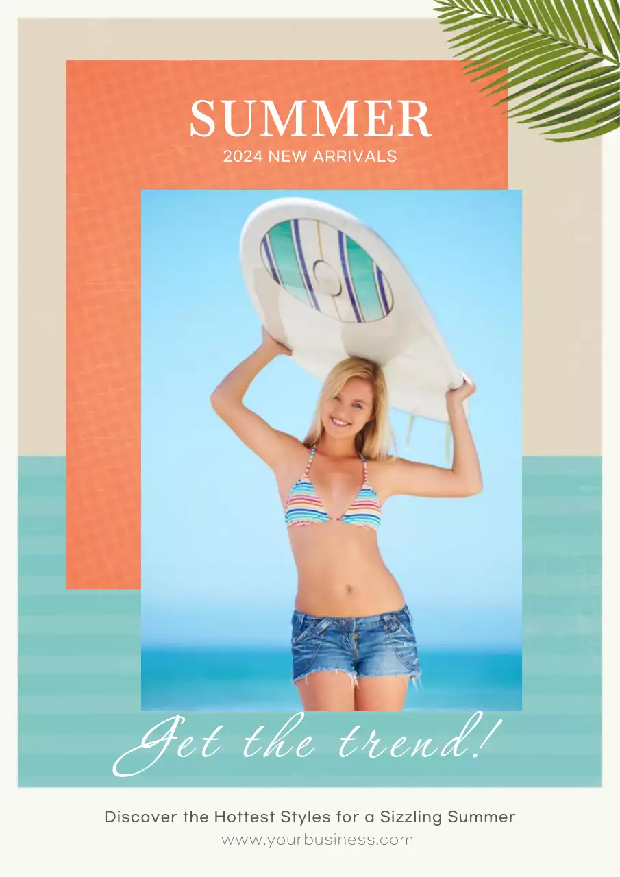 Promote a summer trend new product launch vacation