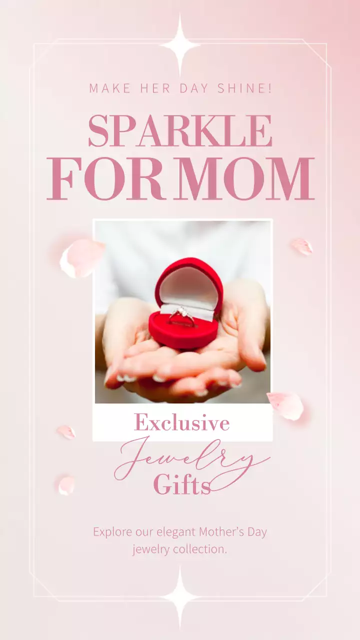 Pink Elegant Mother's Day Promotion Instagram Post