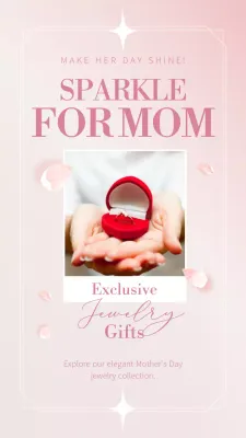 Pink Elegant Mother's Day Promotion Instagram Post