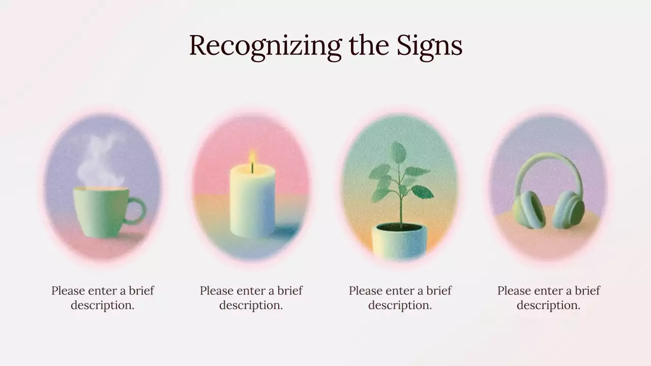 Pink Minimal Mental Health Presentation