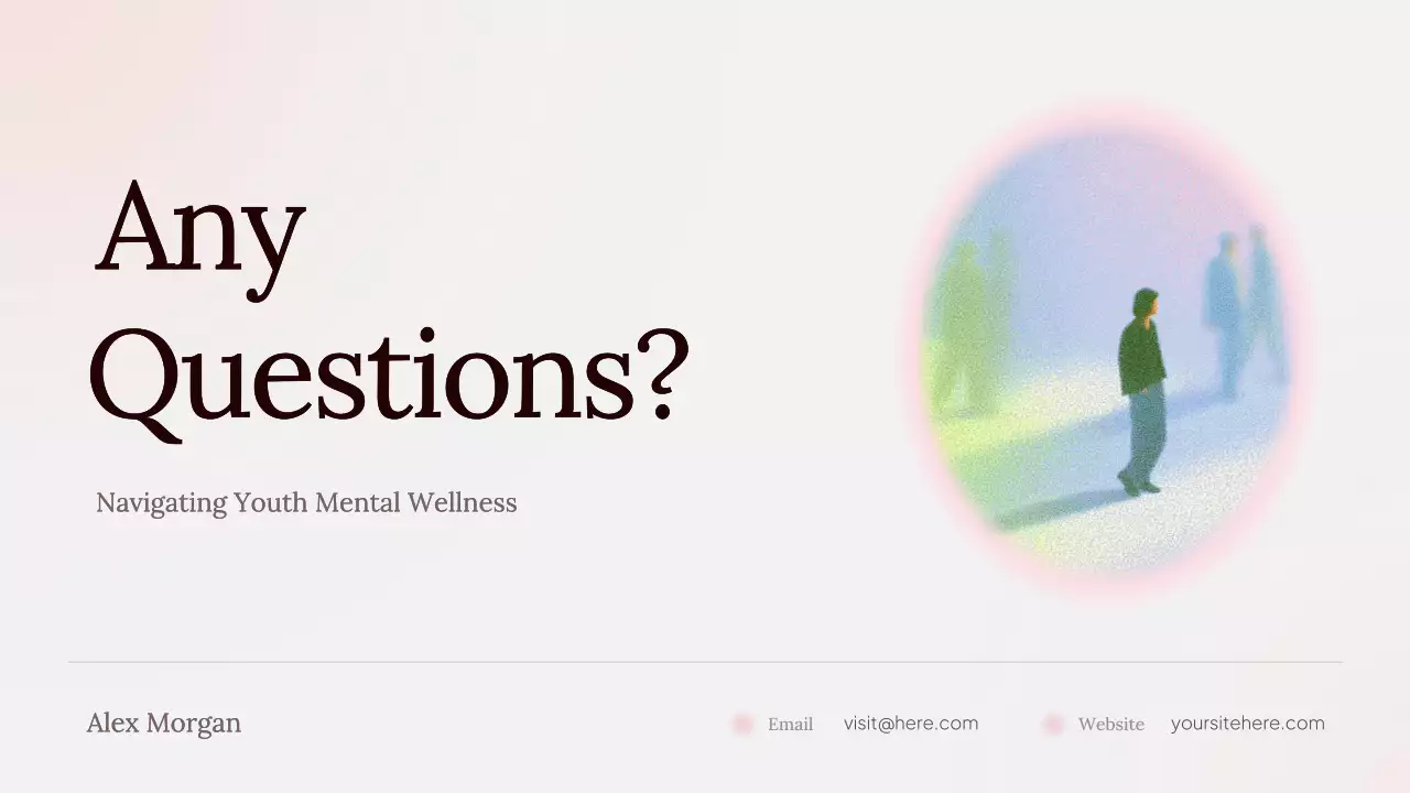 Pink Minimal Mental Health Presentation