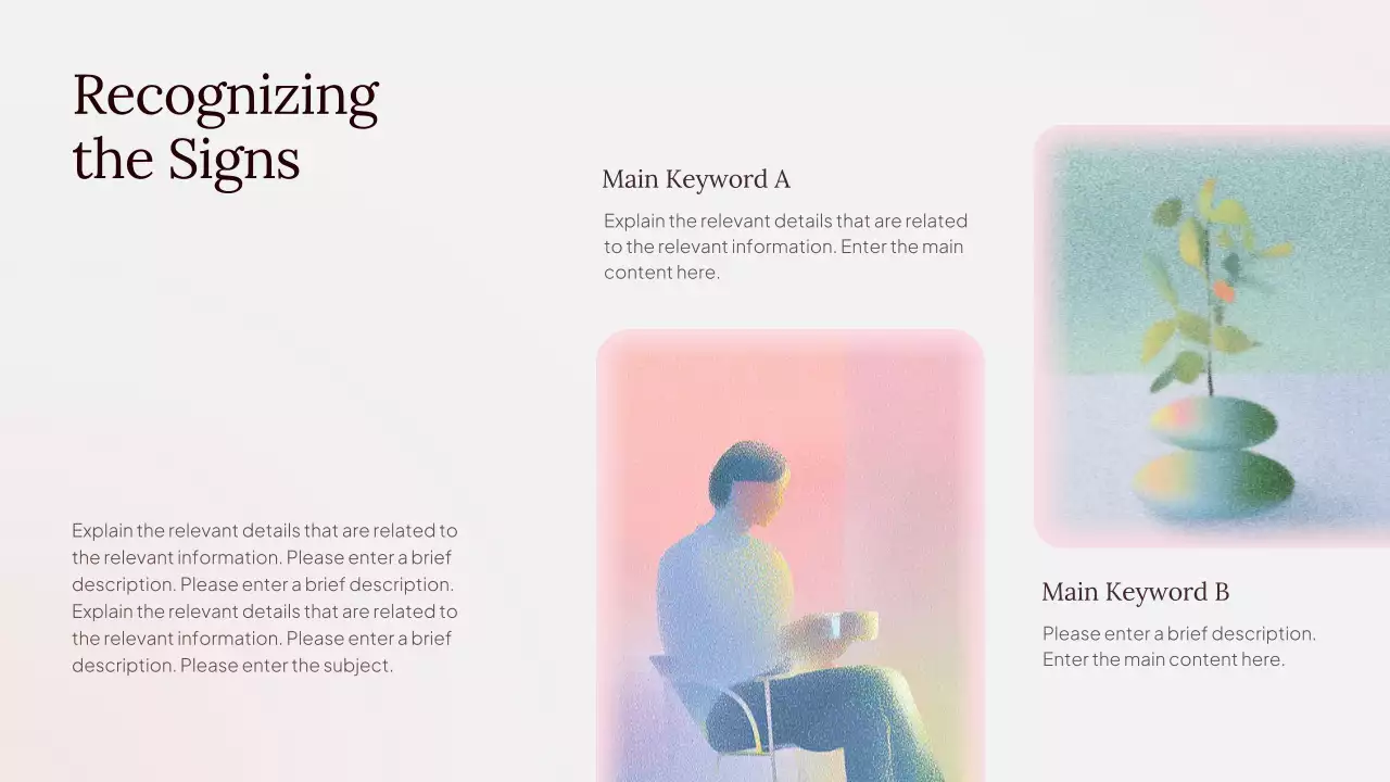 Pink Minimal Mental Health Presentation