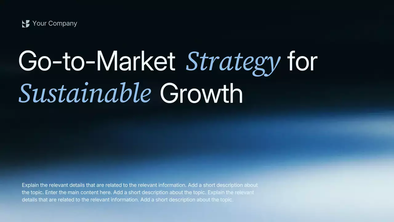 Blue Modern Business Strategy Presentation