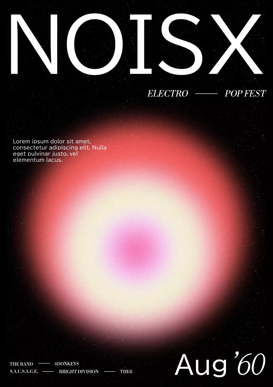 Black Modern Music Event Poster