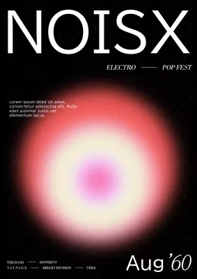 Black Modern Music Event Poster