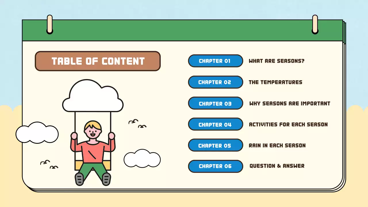 Beige Retro Seasons Guide Presentation