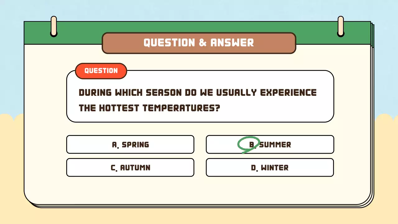 Beige Retro Seasons Guide Presentation