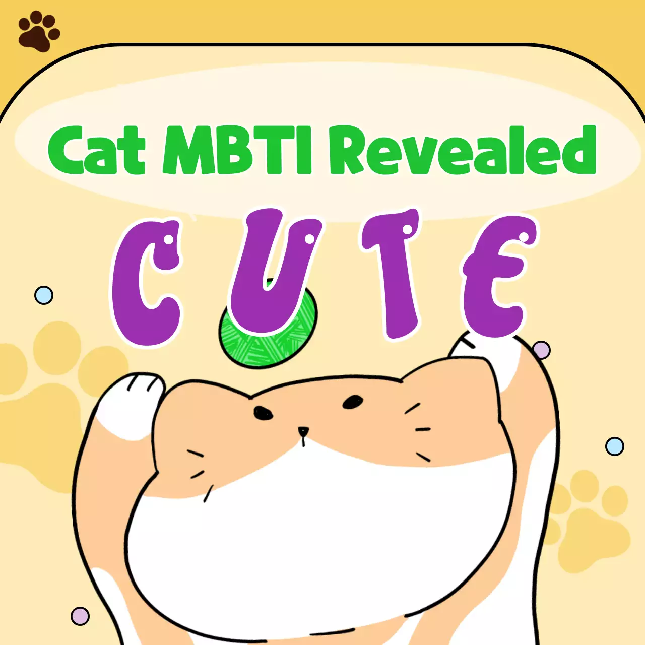 Beige Comic Cat Guide Social Media Post