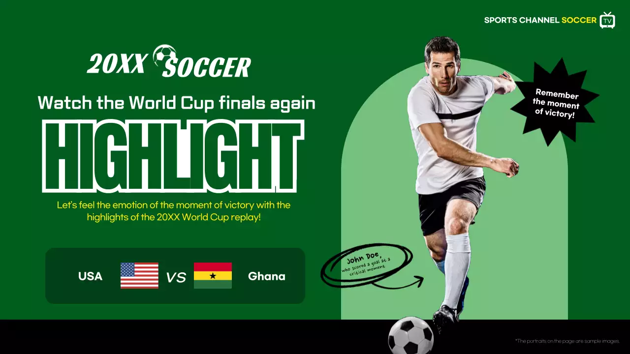 Green Modern Soccer Promotion YouTube Thumbnail