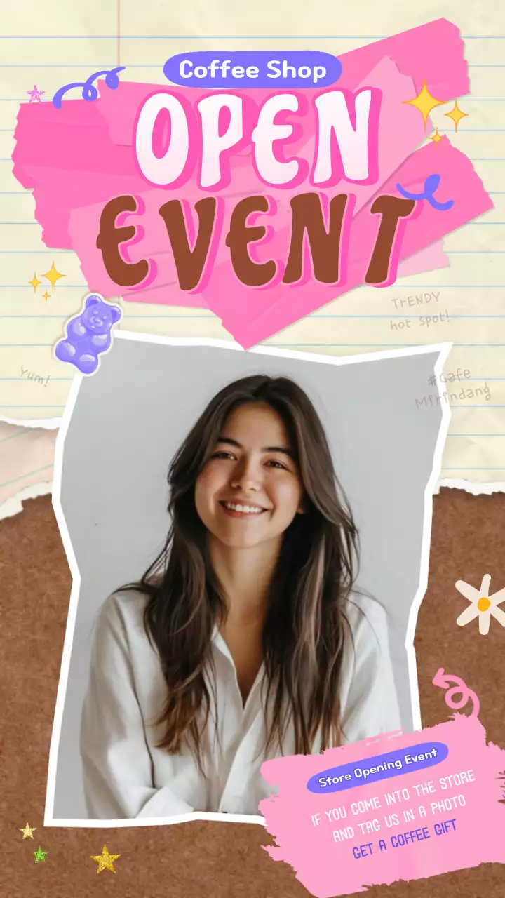 Pink Trendy Coffee Promotion Instagram Post