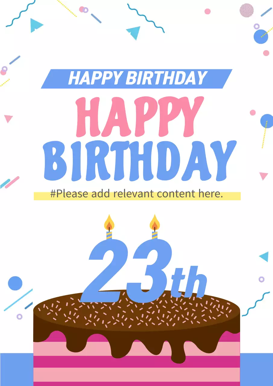 Colorful Playful Birthday Invitation Poster