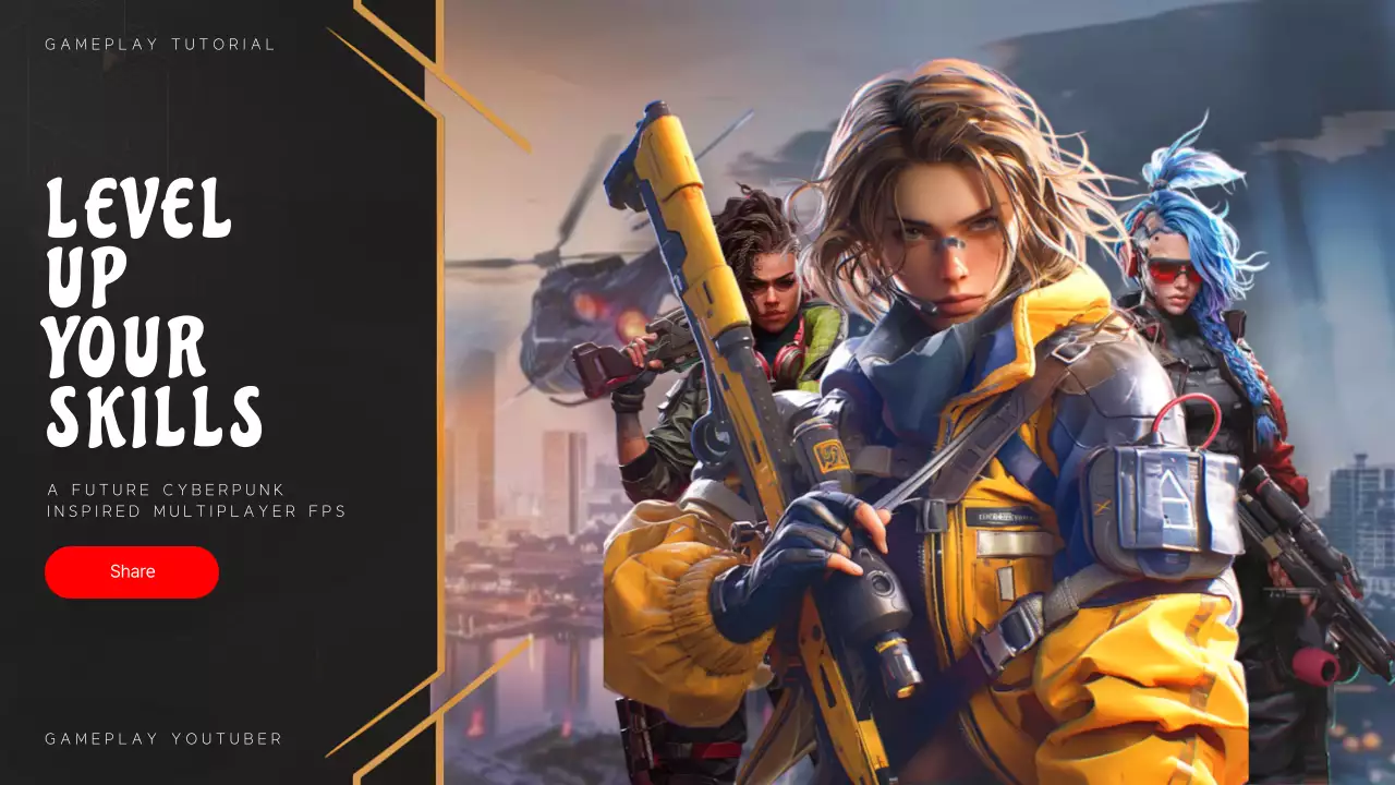 Yellow Cyber Gaming Tutorial YouTube Thumbnail