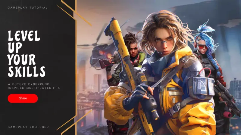 Yellow Cyber Gaming Tutorial YouTube Thumbnail