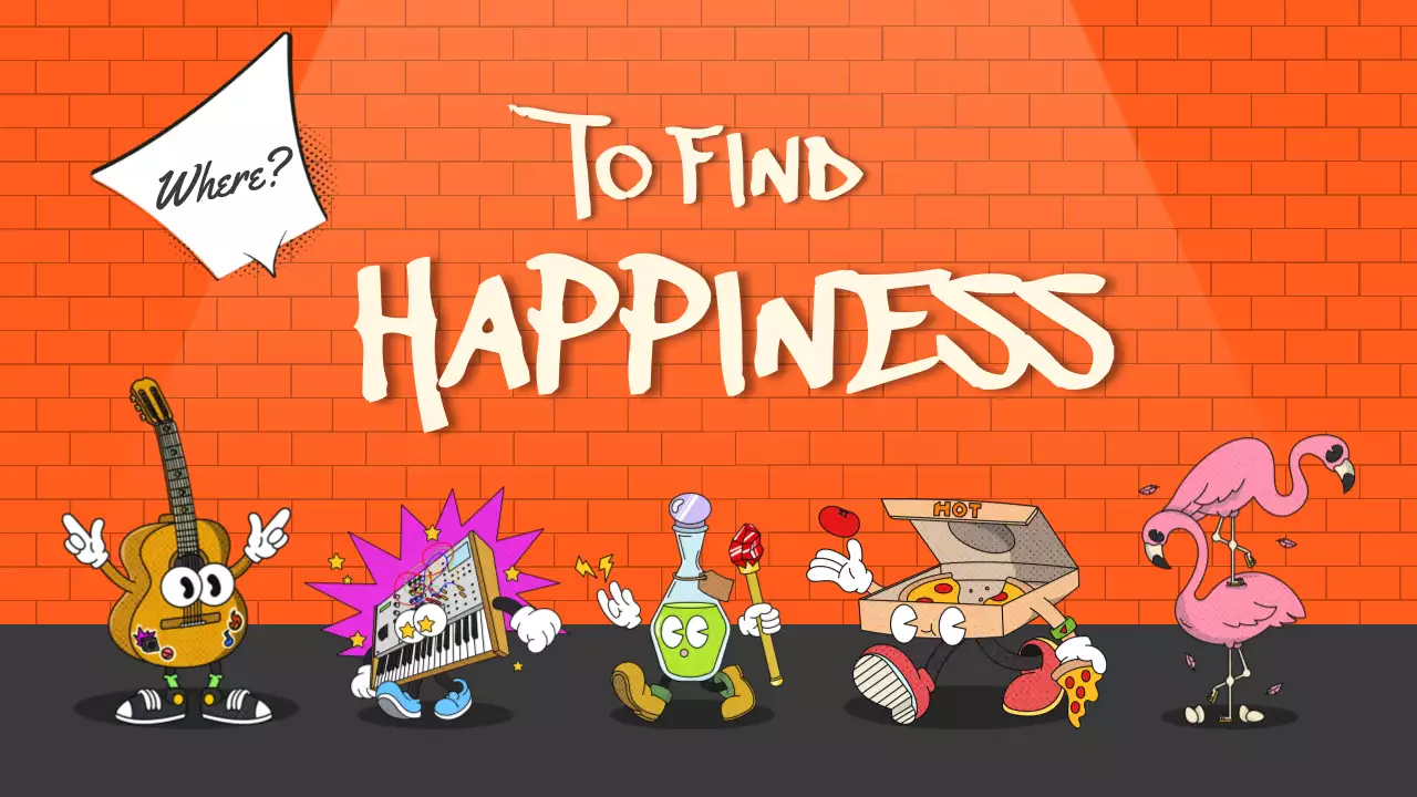 파란색과 주황색의 행복을 찾는 여정