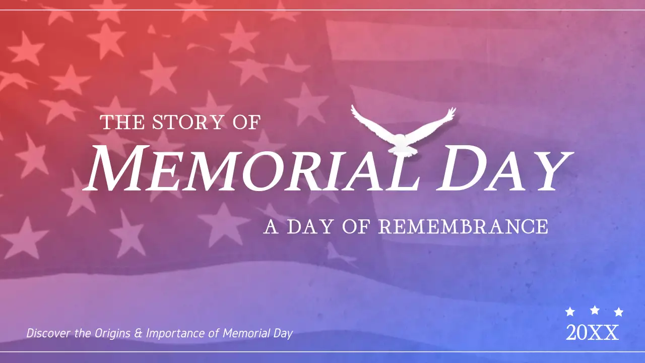 Red Traditional Memorial Day Guide YouTube Thumbnail