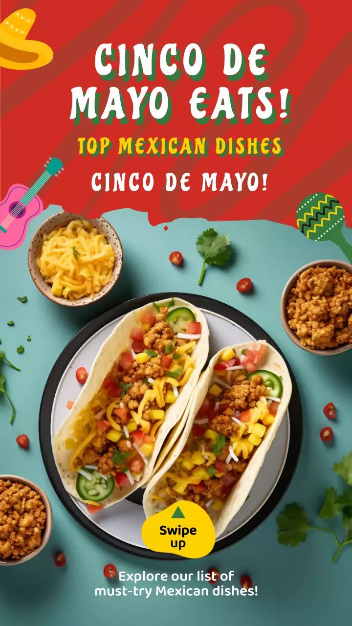 Red Festive Mexican Promotion Instagram Post