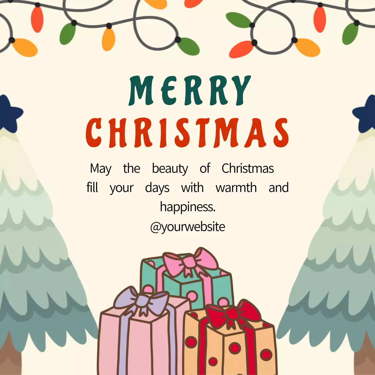 크리스마스 카드 스퀘어 1