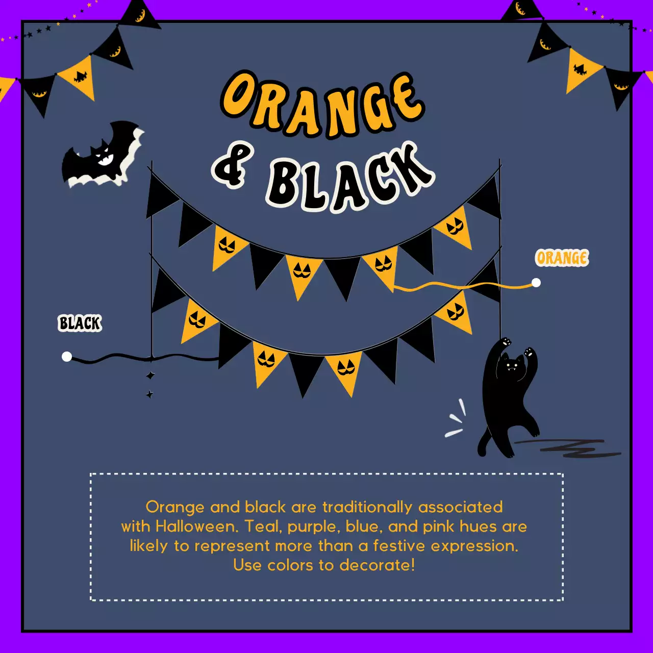Purple Retro Halloween Guide Social Media Post