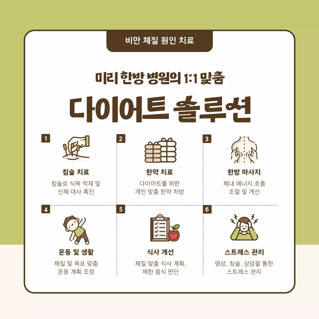 하늘색의 단순한 일러스트의 한의학 다이어트 홍보