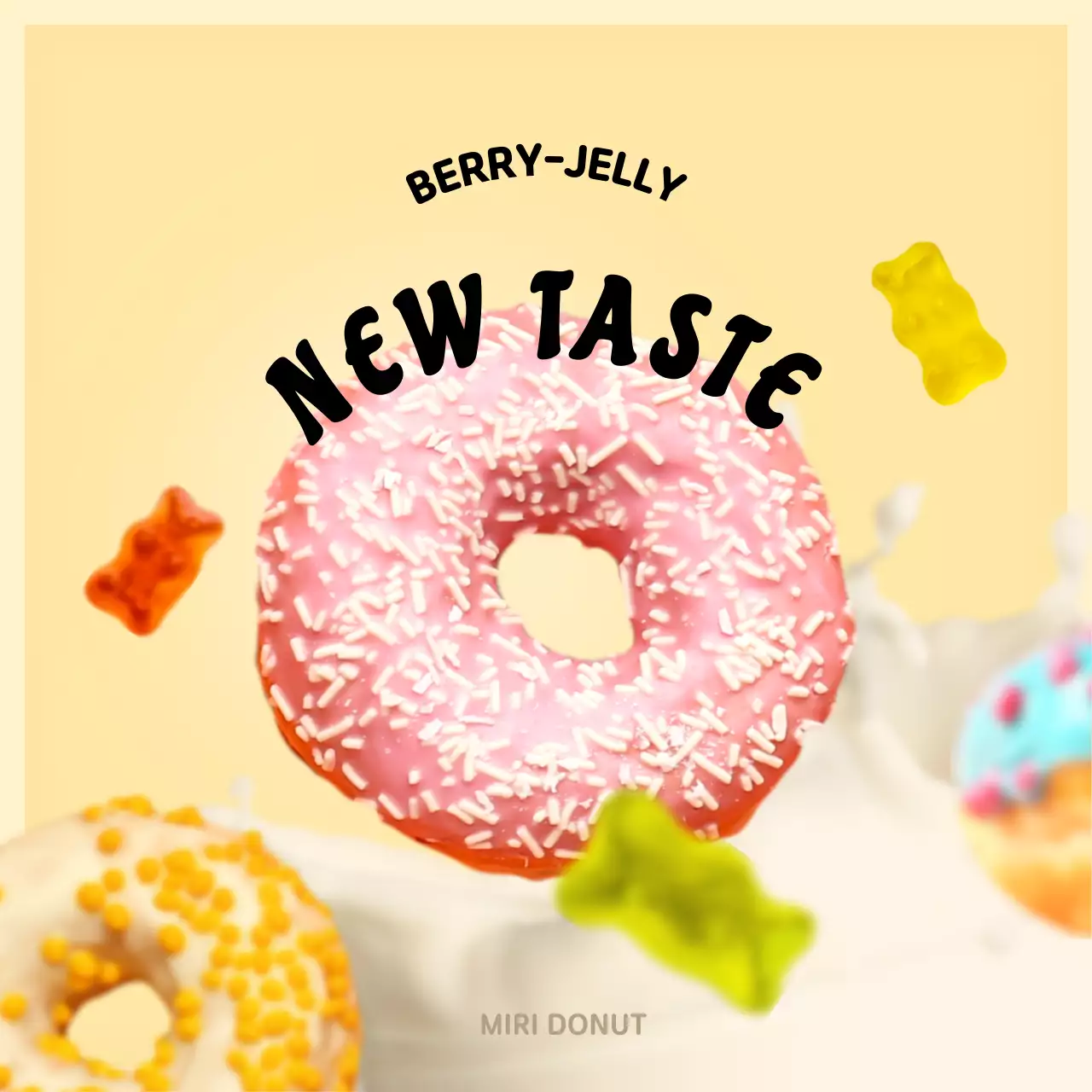 ピンク ポップ ドーナツ ポスター