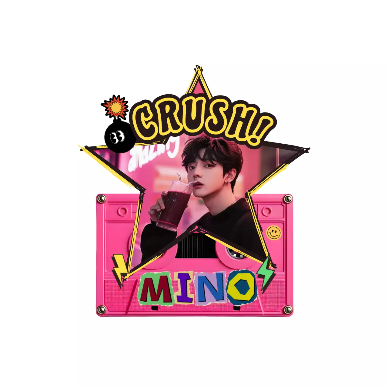 핑크 레트로 음악 굿즈