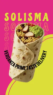 Pink Retro Food Advertisement Instagram Story