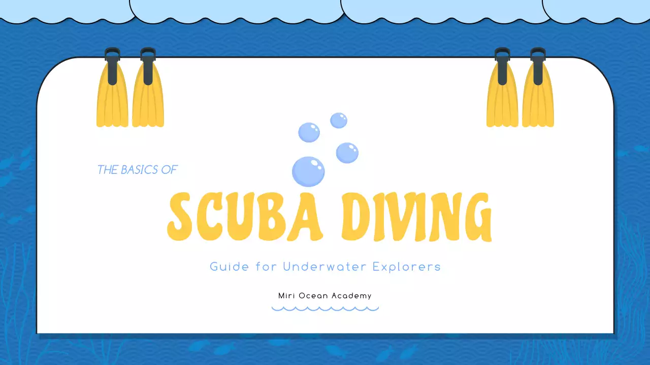 블루 모던 스쿠버 가이드 프레젠테이션