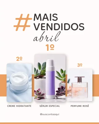 Postagem de promoção de beleza moderna bege no Instagram