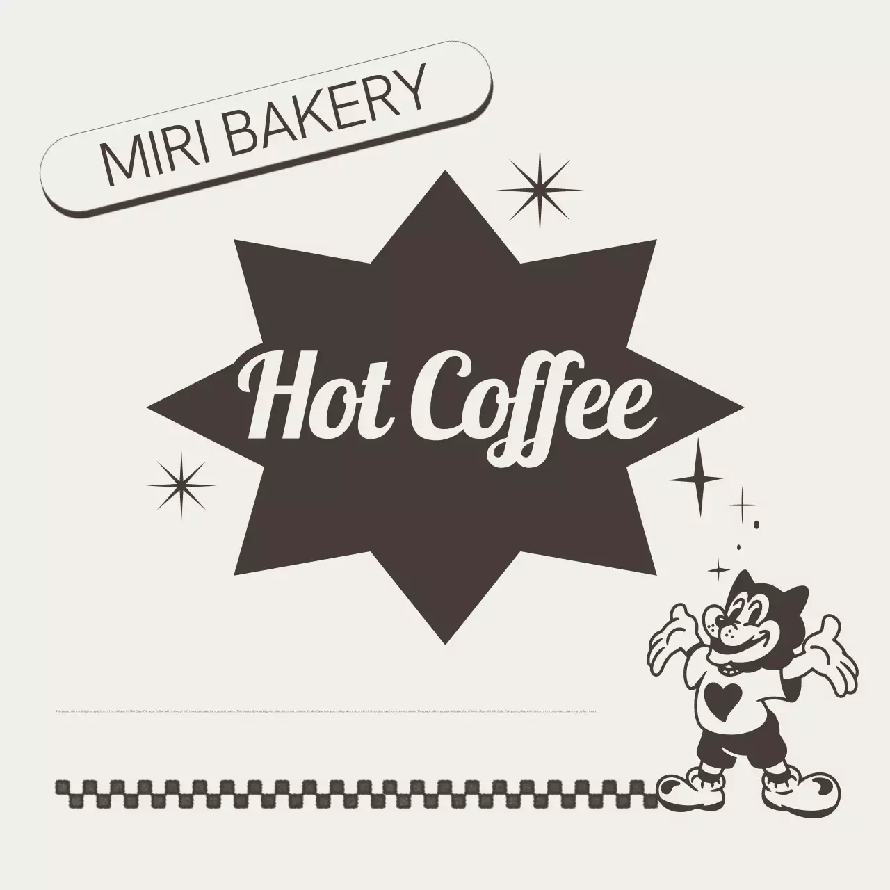 Quảng cáo khuyến mãi cà phê Brown Retro