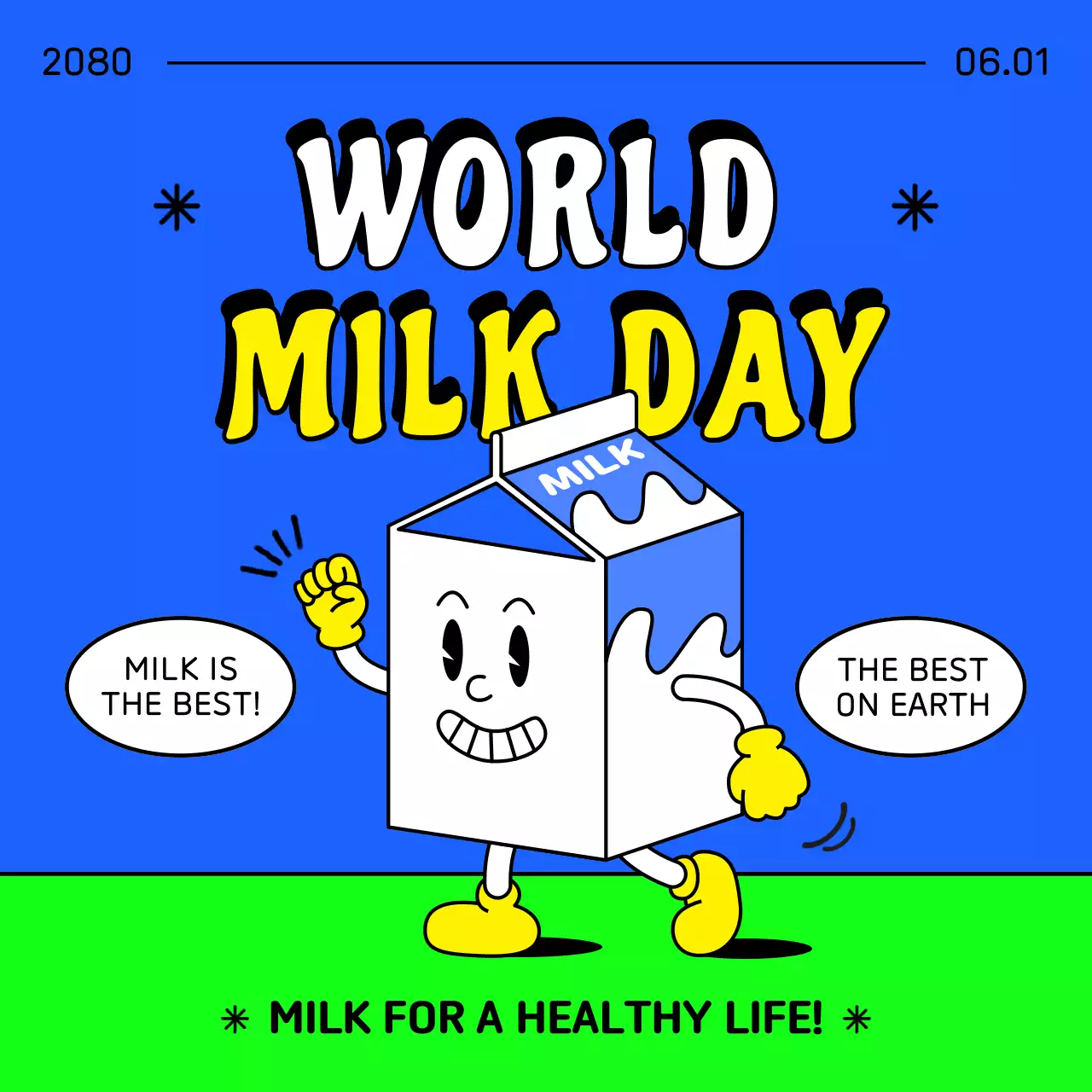 블루코믹밀크 프로모션 인스타그램 캐러셀