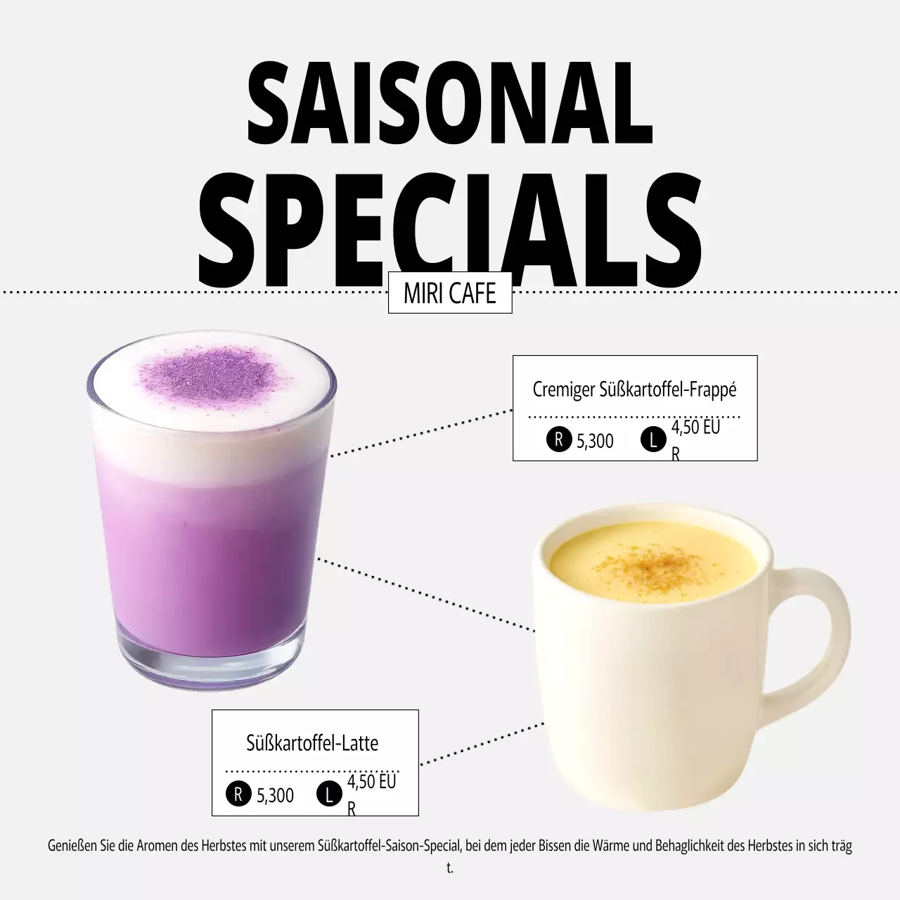 Yeonbora Modern Cafe Menüaktion