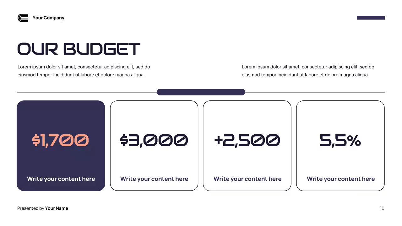 Navy Modern Social Media Campaign Report Presentation