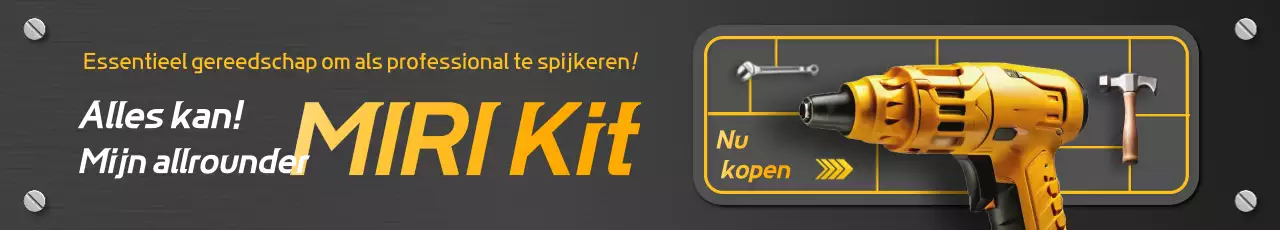 Zwarte moderne gereedschapsadvertentie