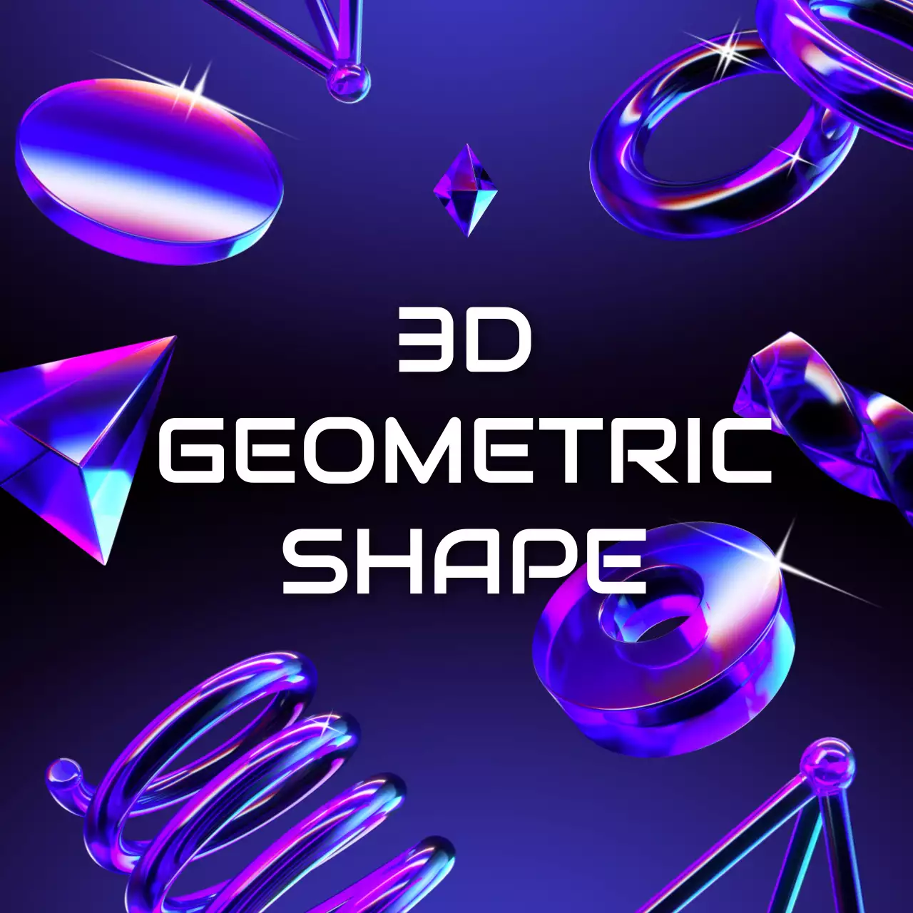 보라 사이버 기하학 광고