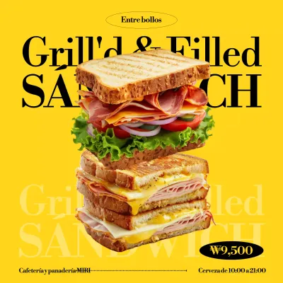 Anuncio de Yellow Pop Sandwich