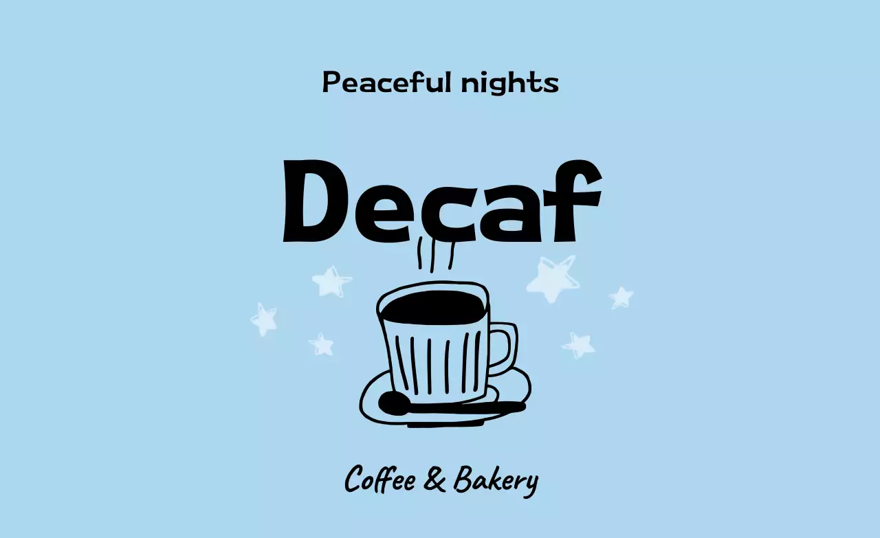 Anúncio do Sky Blue Simple Coffee