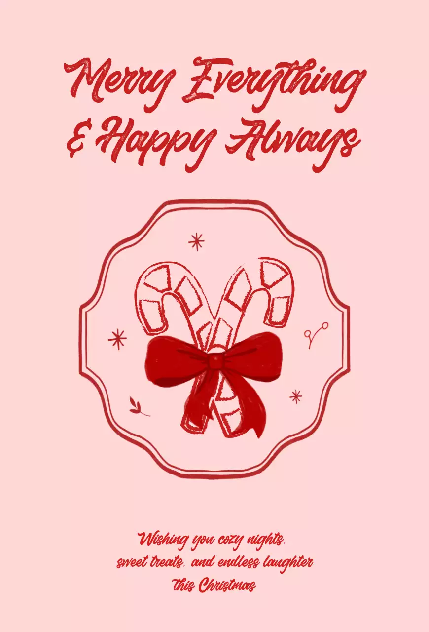 Thiệp Giáng sinh em bé màu hồng