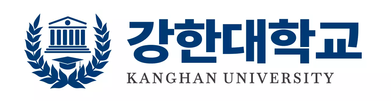 남색의 교육 심볼 로고가 있는 대학교 로고