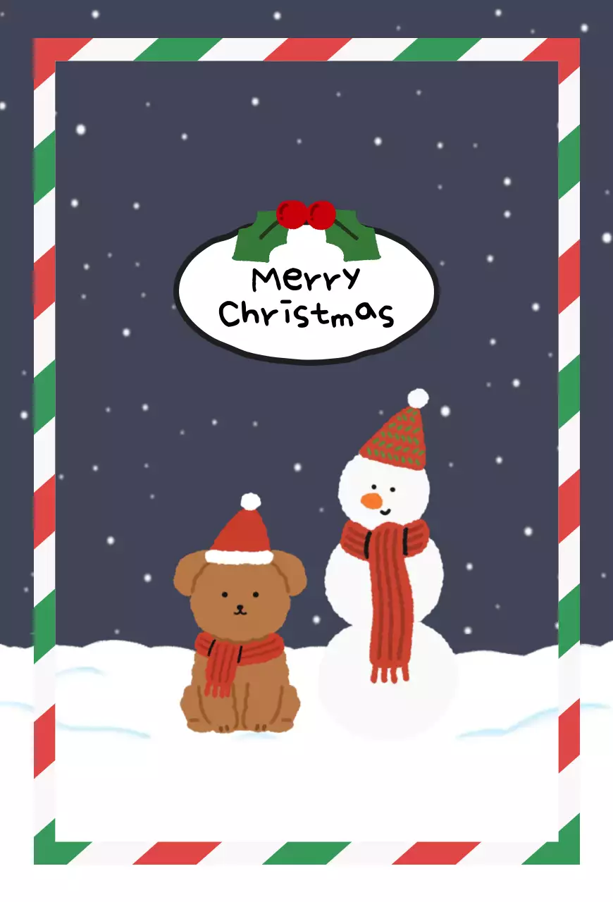 Navy Baby Christmas Postcard