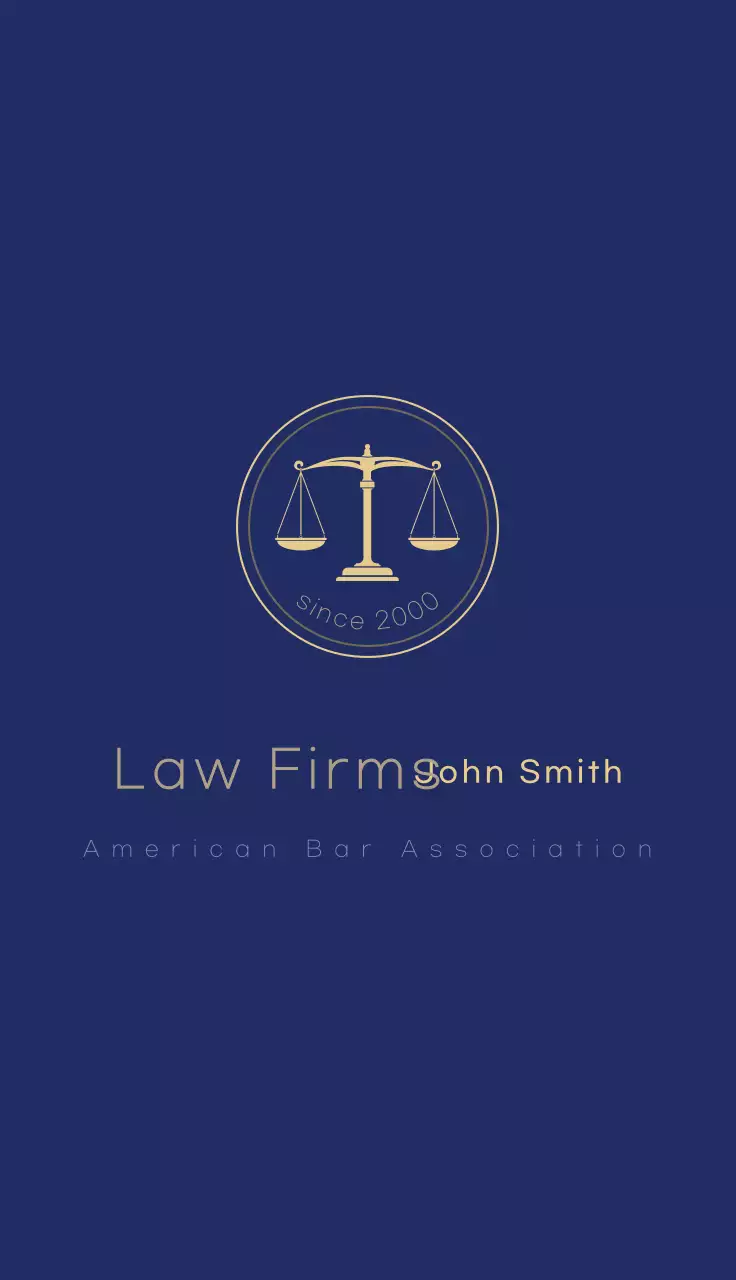 Logo Hukum Sederhana Biru Laut