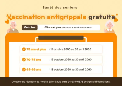 Campagne de santé simple Orange