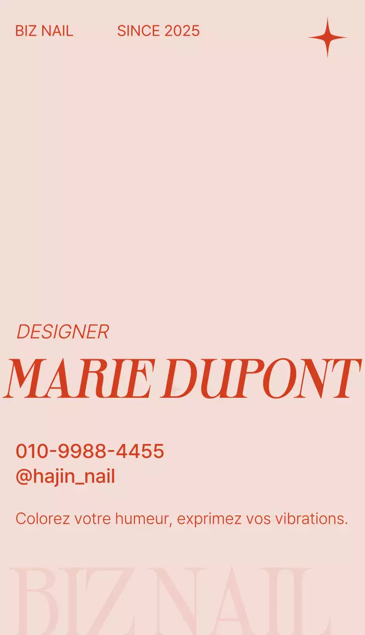 Promotion du salon de manucure moderne Sky Blue