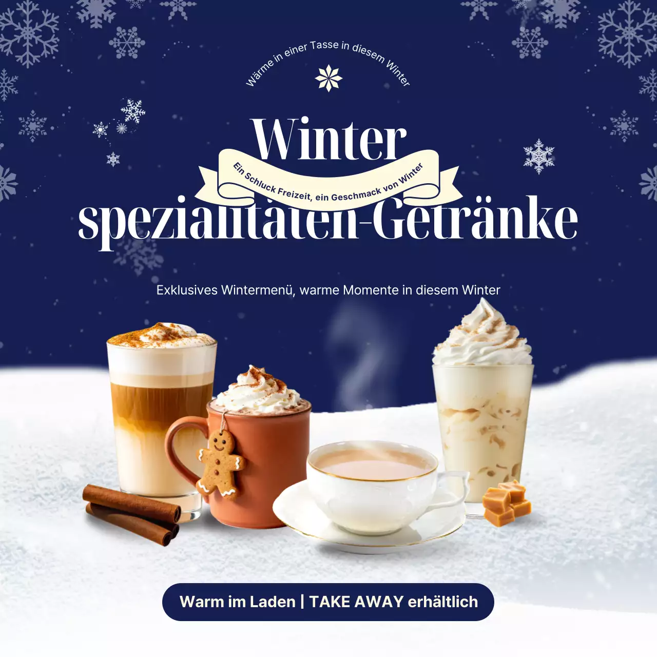 Aktionsangebot für das moderne Wintermenü der Marine