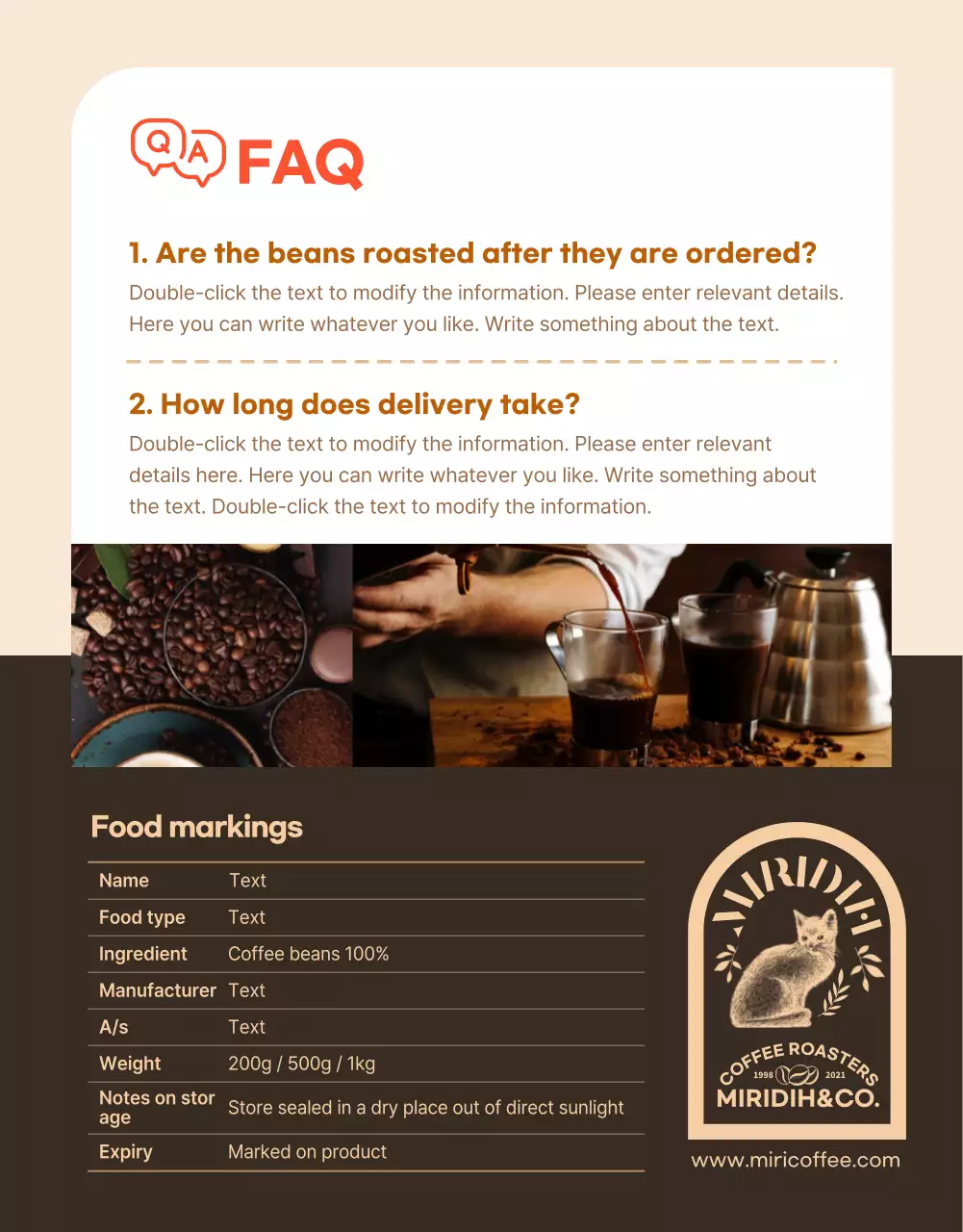 Introducing Brunton's Coffee Beans