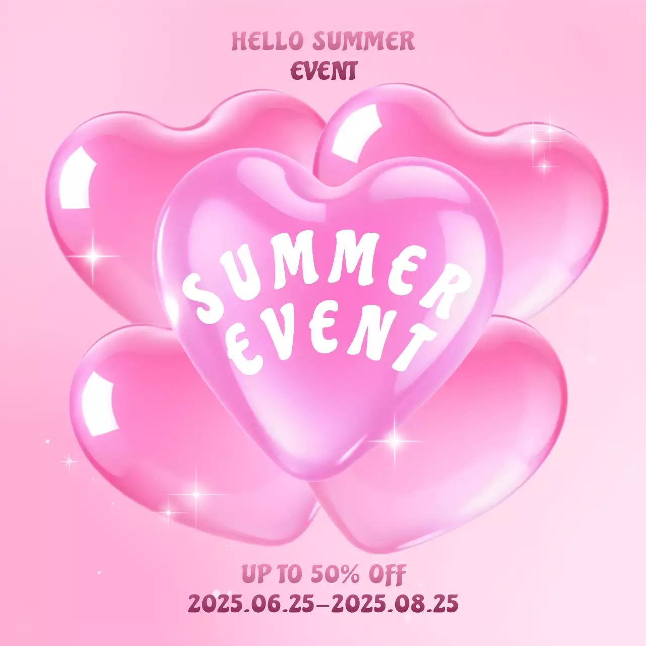 핑크 팝 여름 이벤트 행사