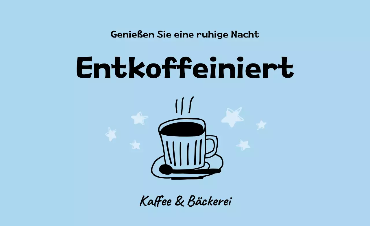 Werbung für Sky Blue Simple Coffee
