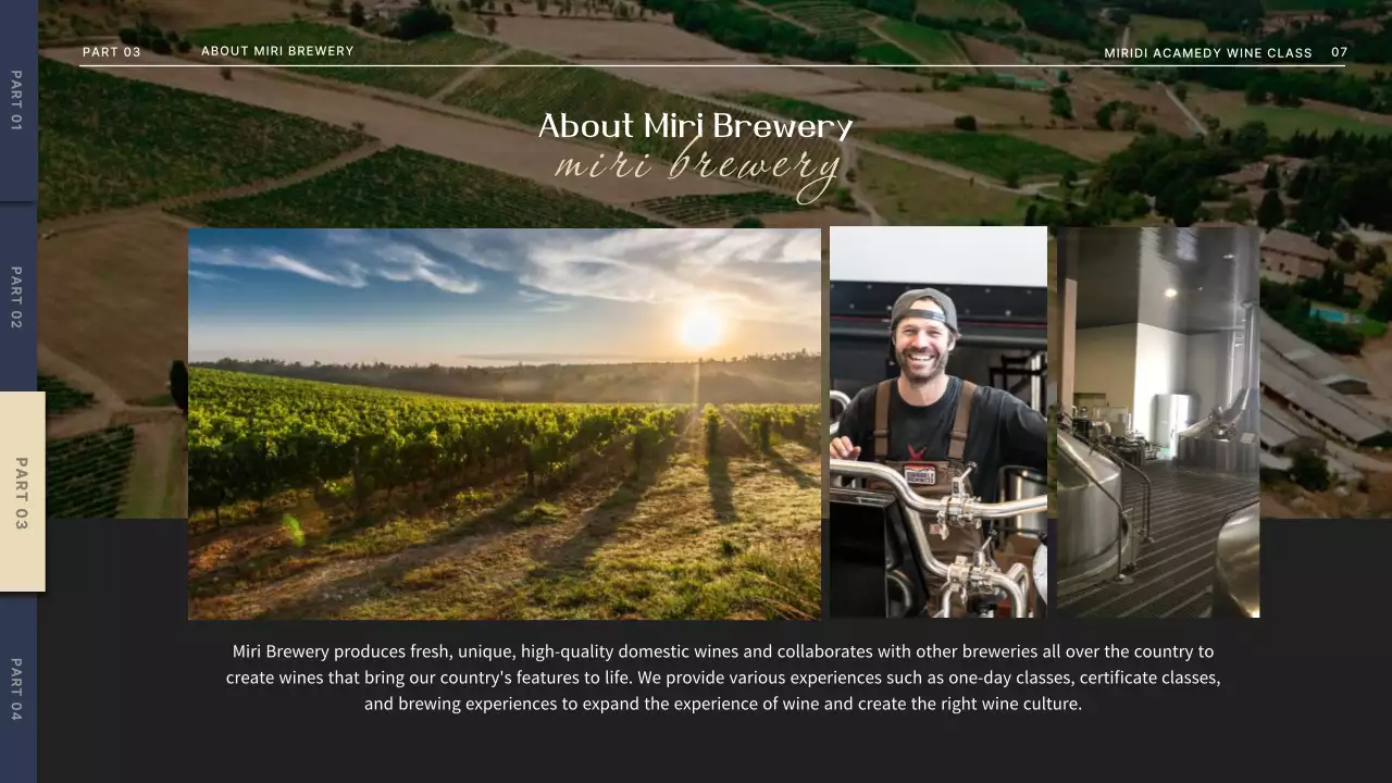 Brown Elegant Wine Event Presentation