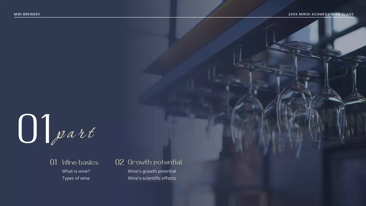 Brown Elegant Wine Event Presentation