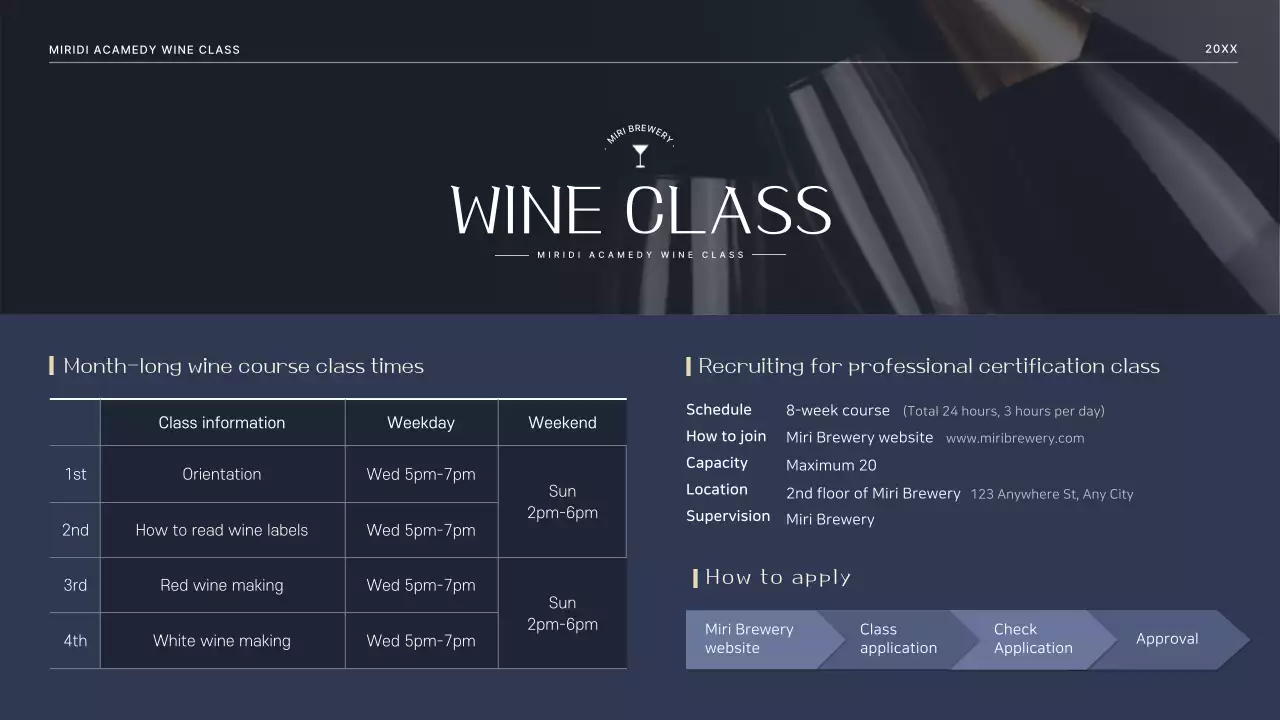 Brown Elegant Wine Event Presentation